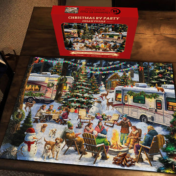 Puzzle puzzle di falò di Natale 1000 pezzi
